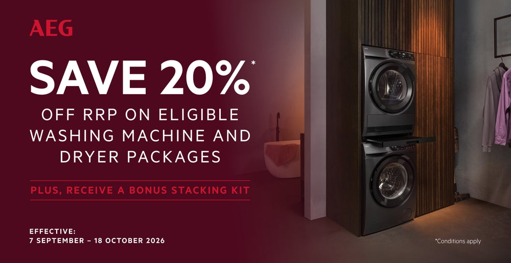 Bundle & Save 20% on AEG Laundry Packages