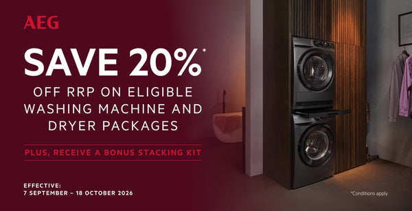 Bundle & Save 20% on AEG Laundry Packages
