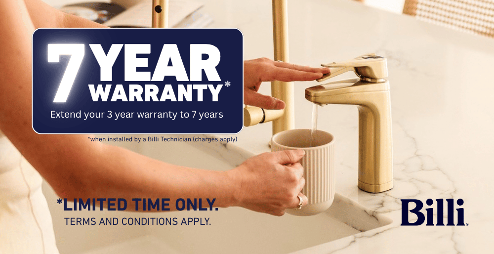 Extended Warranty to 7 Years With Billi Taps