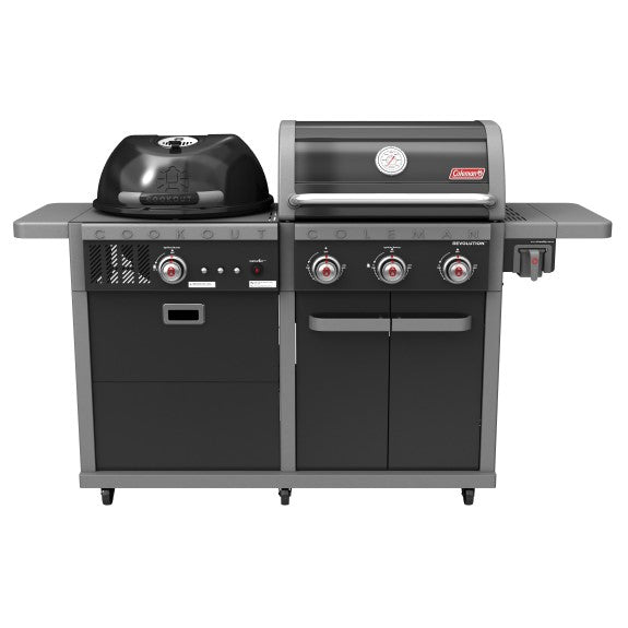 Coleman Revolution Dual Fuel BBQ - Black Gloss