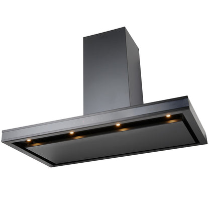 Schweigen 90cm Rangehood Canopy Silent Moderate Cooking - Black
