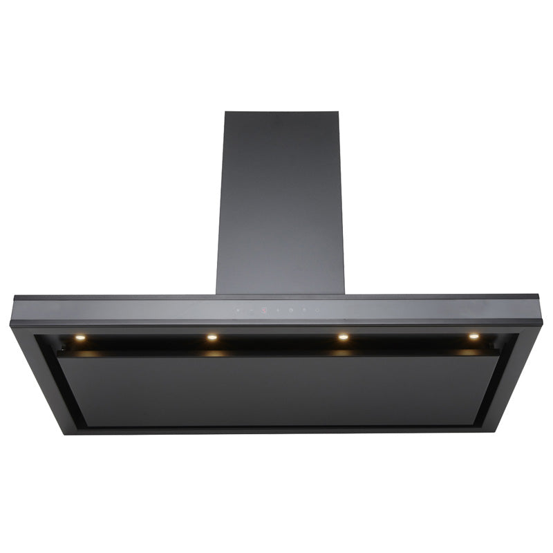 Schweigen 90cm Silent Canopy Rangehood for Moderate Cooking - Black