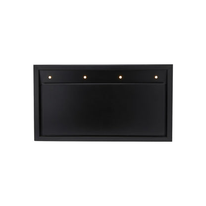 Schweigen 90cm Rangehood Canopy Silent Moderate Cooking - Black