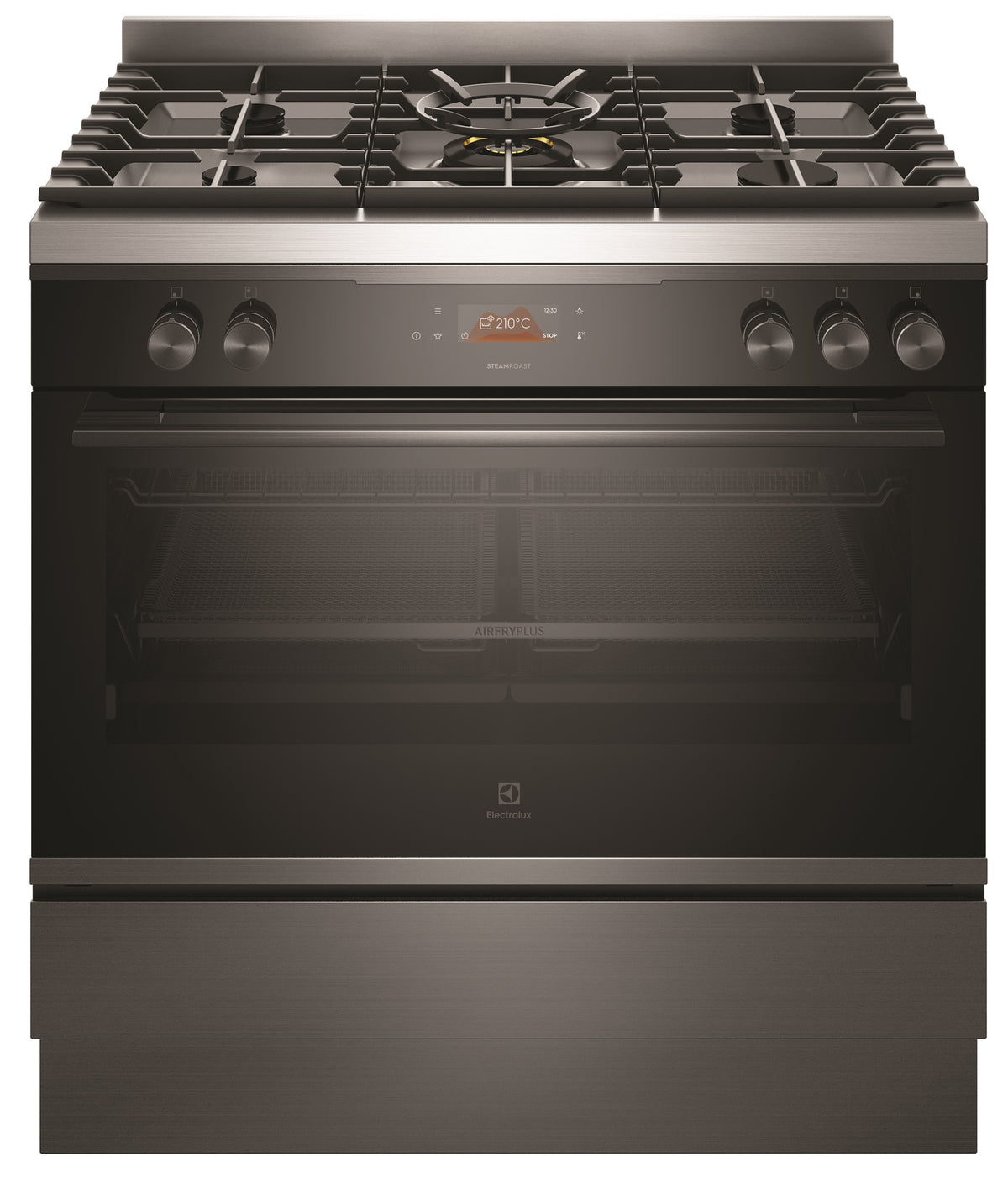 Electrolux 90cm Pyrolytic Dual Fuel Freestanding Cooker - Dark Stainless Steel