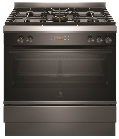 Electrolux 90cm Pyrolytic Dual Fuel Freestanding Cooker - Dark Stainless Steel