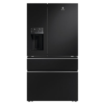 Electrolux 609L French Door Fridge Freezer with Ice & Water Dispenser - Matte Black (UltimateTaste 900)