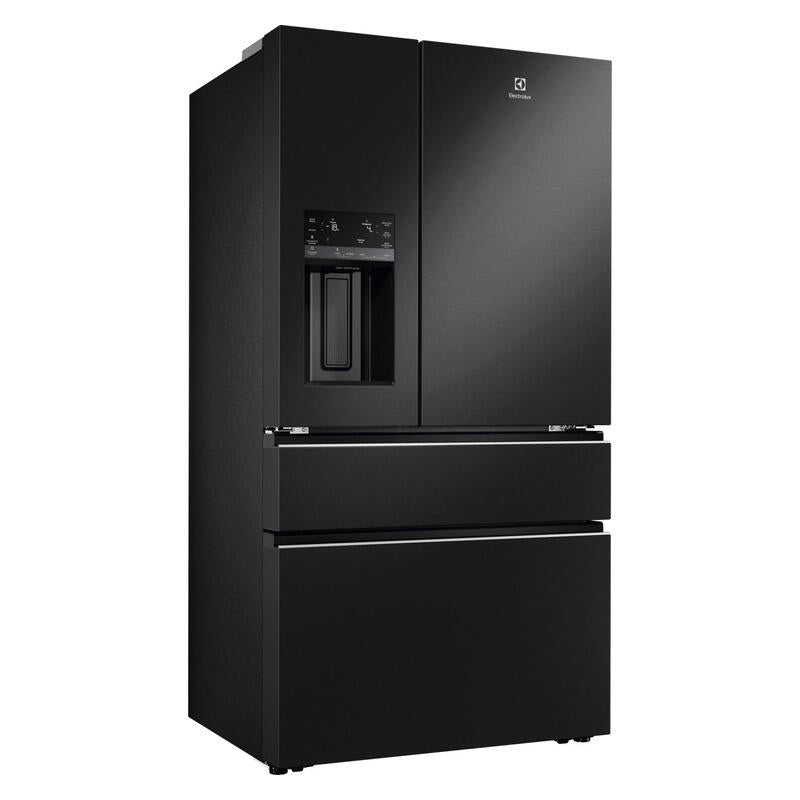 Electrolux 609L French Door Fridge Freezer with Ice & Water Dispenser - Matte Black (UltimateTaste 900)
