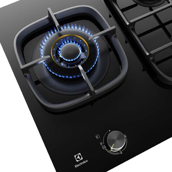 Electrolux 60cm UltimateTaste 900 3 Burner Gas Cooktop - Black