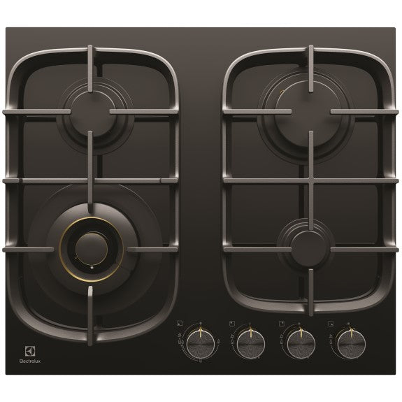Electrolux 60cm UltimateTaste 500 Gas Cooktop - Black Glass