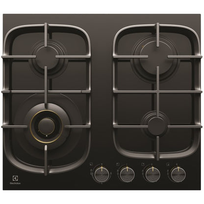 Electrolux 60cm UltimateTaste 500 Gas Cooktop - Black Glass