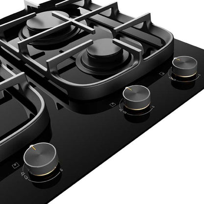 Electrolux 90cm UltimateHome 900 Gas Cooktop - Black Glass