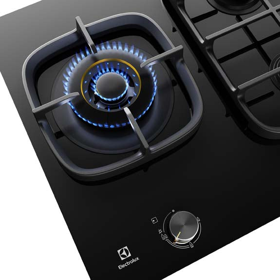 Electrolux 90cm UltimateHome 900 Gas Cooktop - Black Glass