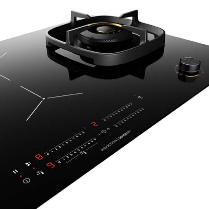 Electrolux 90cm UltimateTaste 900 Induction Cooktop with Gas Hob - Black