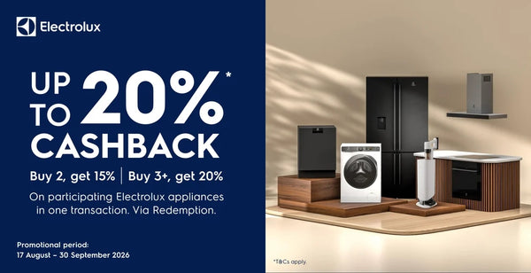 Up to 20% Cashback with Electrolux