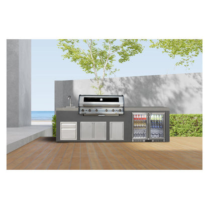 Everdure Bayview Outdoor Kitchen 6 Burner LPG Sink with Beverage Cooler