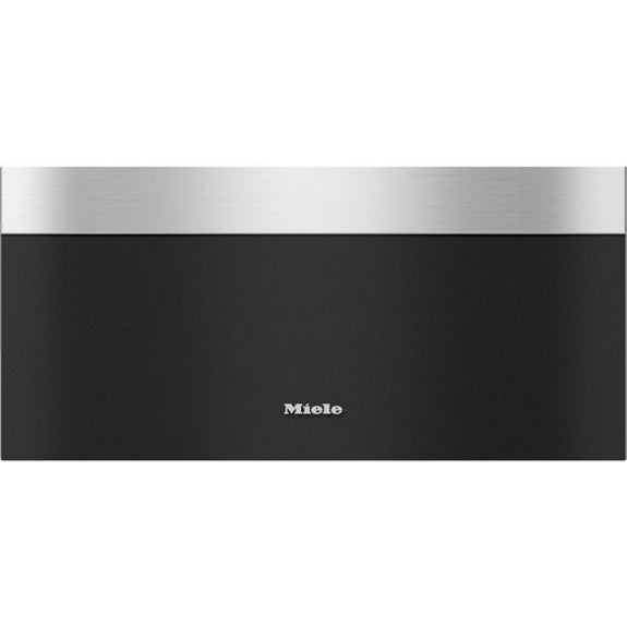 Miele 29cm Pureline Handleless Design Warming Drawers - Clean Steel