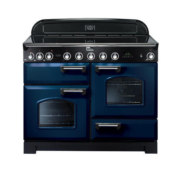 Falcon 110cm Classic Deluxe Induction Range Cooker - Royal Blue/Chrome