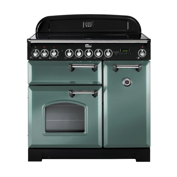Falcon 90cm Classic Deluxe Induction Range Cooker - Mineral Green Chrome