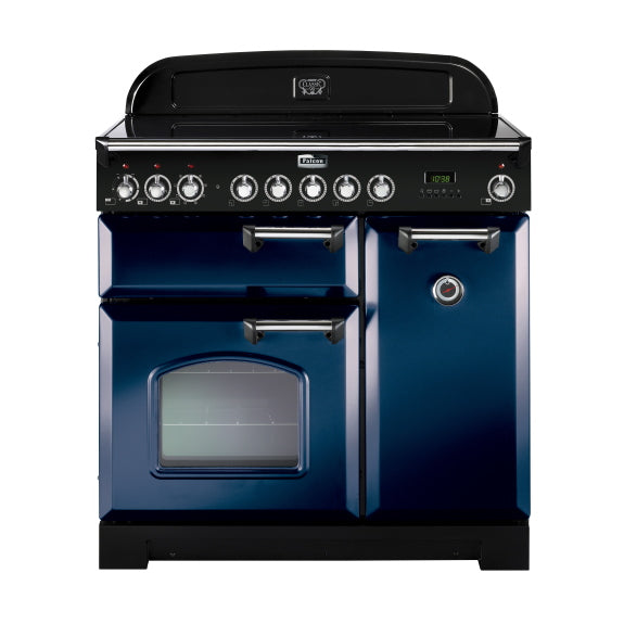 Falcon 90cm Classic Deluxe Induction Range Cooker - Royal Blue/Chrome
