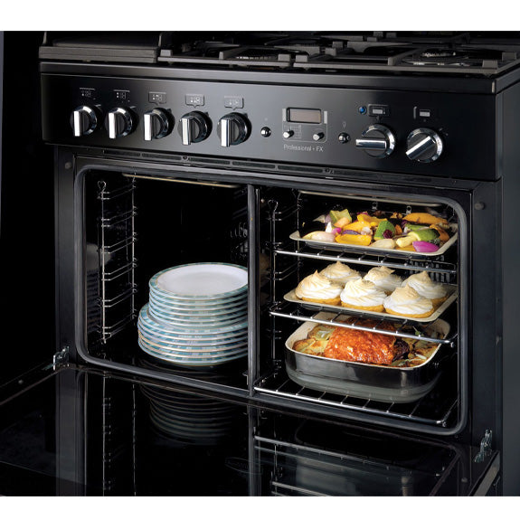 Falcon 90cm Professonal FX Dual Fuel Cooker - Stainless Steel/Chrome