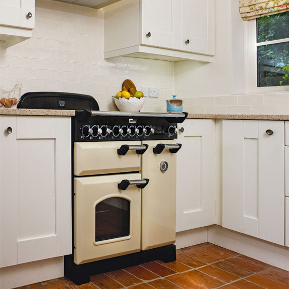 Falcon 90cm Classic Deluxe Dual Fuel Cooker - Cream/Chrome