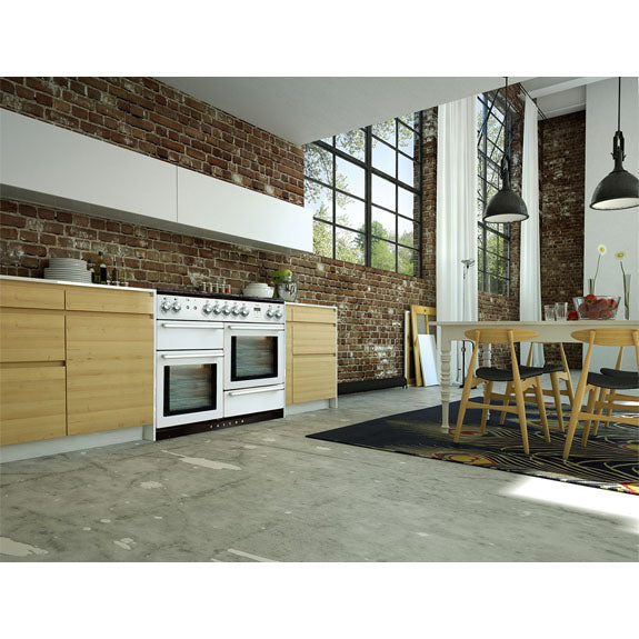 Falcon 110cm Nexus Induction Hob Cooker - White/Chrome