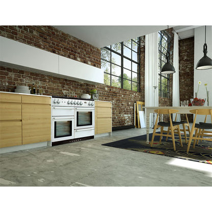 Falcon 110cm Nexus Induction Hob Cooker - White/Chrome