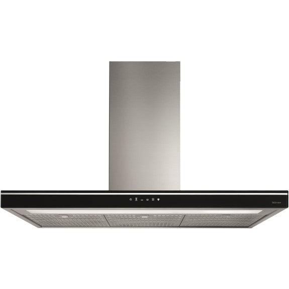 Falmec 90cm Luce Wall Canopy Rangehood - Black Glass