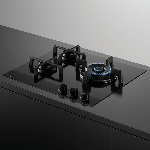 Fisher & Paykel 60cm Series 9 3 Burner Gas Cooktop, LPG