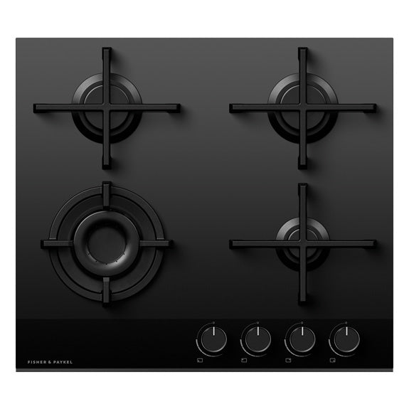 Fisher & Paykel 60cm Series 9 4 Burner Gas Cooktop, LPG
