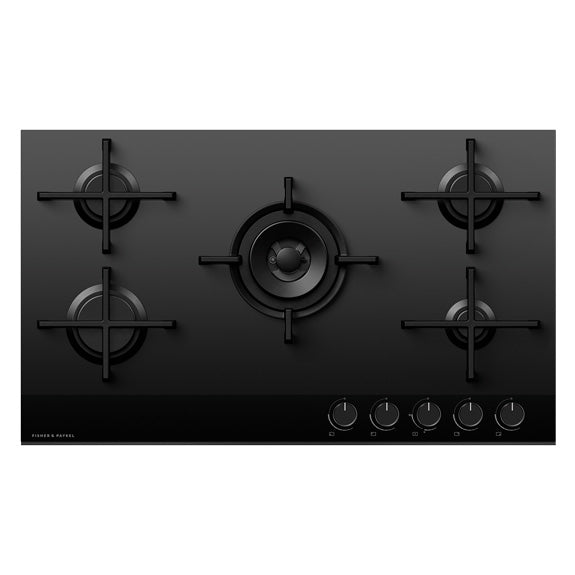Fisher & Paykel 90cm Series 9 5 Burner Gas Cooktop, Natural Gas