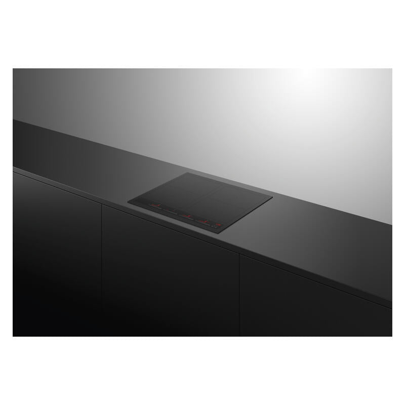 Fisher & Paykel 60cm 4 Zone Induction Cooktop: 2 Smart Zones - Black (Series 7)
