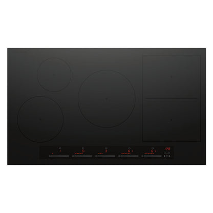 Fisher & Paykel 90cm 5 Zone Induction Cooktop: Smart Zone - Black (Series 7)