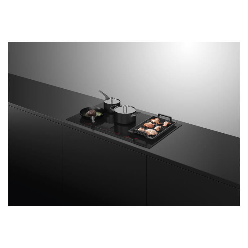 Fisher & Paykel 90cm 5 Zone Induction Cooktop: Smart Zone - Black (Series 7)