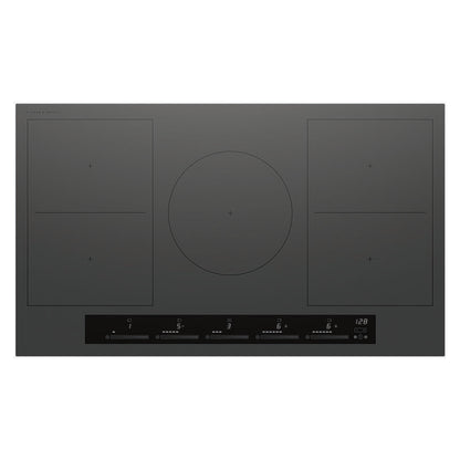 Fisher & Paykel 90cm 5 Zone Induction Cooktop: 2 Smart Zones - Grey (Series 7)
