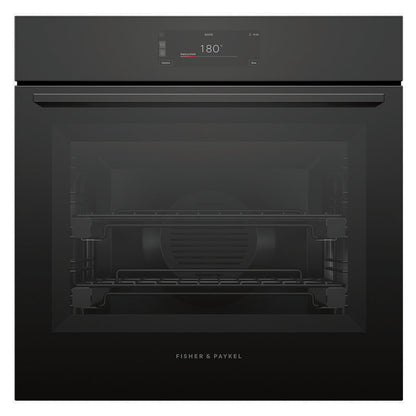 Fisher & Paykel 60cm Minimal Pyrolytic Oven - Black Glass (Series 9)