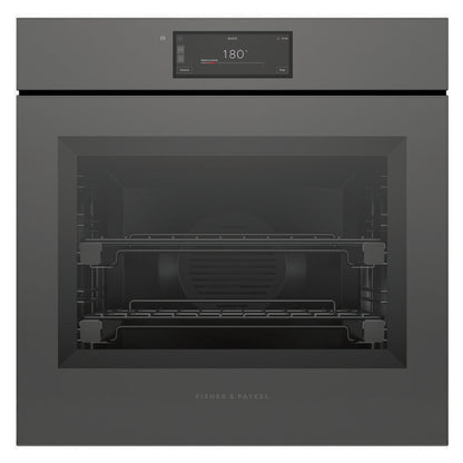 Fisher & Paykel 60cm Minimal Handleless Pyrolytic Oven - Grey Glass (Series 11)