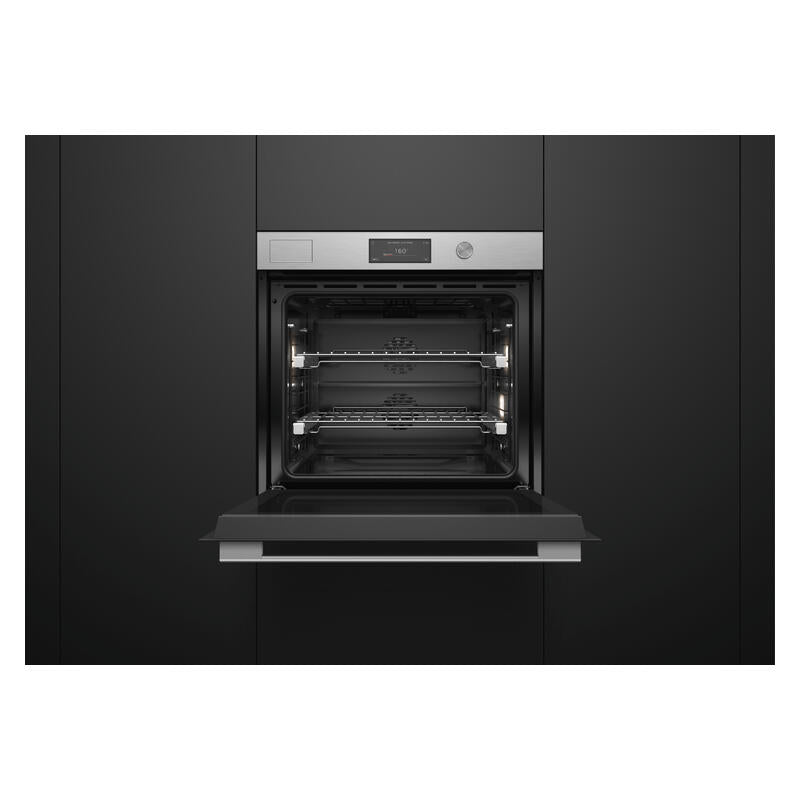 Fisher & Paykel 76cm Contemporary Pyrolytic Steam Assist Oven - Brushed Silver Glass (Series 11)