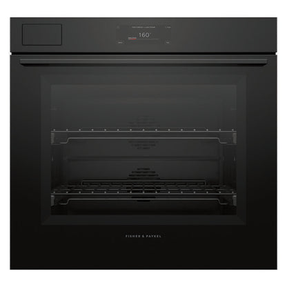 Fisher & Paykel 76cm Pyrolytic Built-In Steam Assist Oven with 17 Functions - Black Glass (Minimal - Series 11)