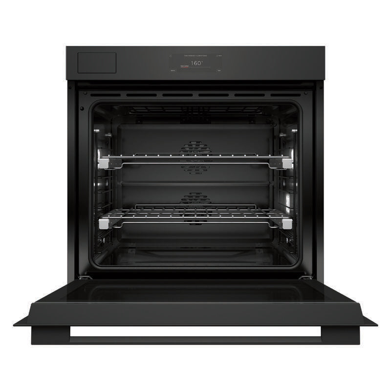 Fisher & Paykel 76cm Pyrolytic Built-In Steam Assist Oven with 17 Functions - Black Glass (Minimal - Series 11)