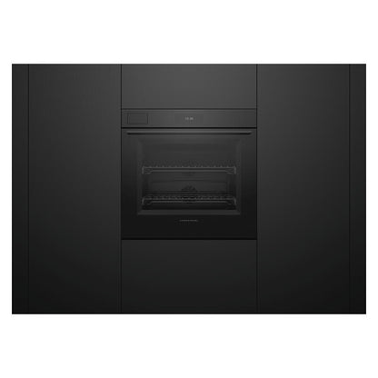 Fisher & Paykel 76cm Pyrolytic Built-In Steam Assist Oven with 17 Functions - Black Glass (Minimal - Series 11)