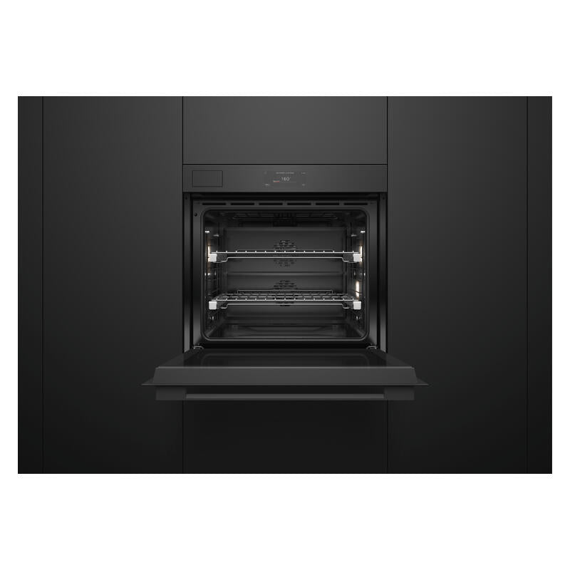 Fisher & Paykel 76cm Pyrolytic Built-In Steam Assist Oven with 17 Functions - Black Glass (Minimal - Series 11)