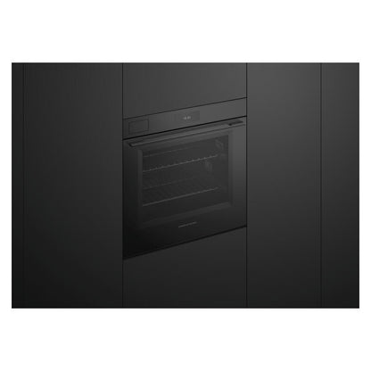 Fisher & Paykel 76cm Pyrolytic Built-In Steam Assist Oven with 17 Functions - Black Glass (Minimal - Series 11)