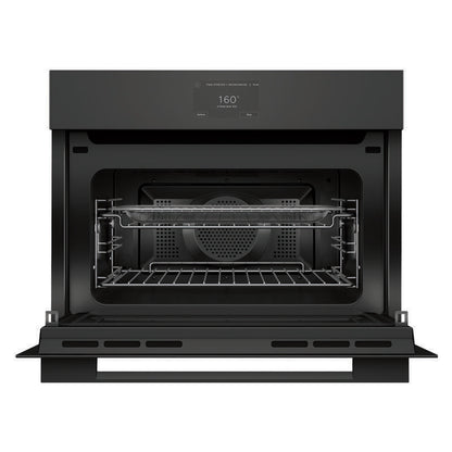 Fisher & Paykel 60cm Minimal Compact Combi-Microwave Oven - Black Glass (Series 7)