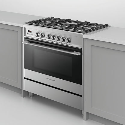 Fisher & Paykel 90cm Series 5 Classic 5 Burner Dual Fuel Cooker