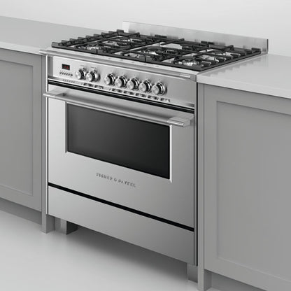 Fisher & Paykel 90cm Series 7 Classic 5 Burner Dual Fuel Cooker
