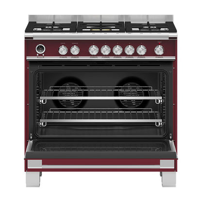 Fisher & Paykel 90cm Series 9 Classic 5 Burner Dual Fuel Pyrolytic Cooker