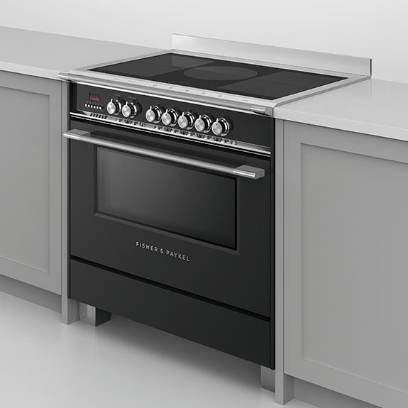 Fisher & Paykel 90cm Series 7 Classic 5 Zone Induction Cooker, 2 SmartZones