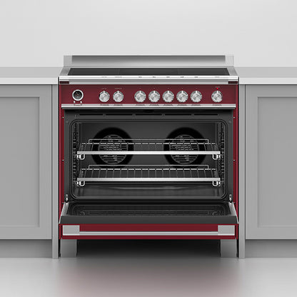 Fisher & Paykel 90cm Series 9 Classic 5 Zone Induction Pyrolytic Cooker, 2 SmartZones