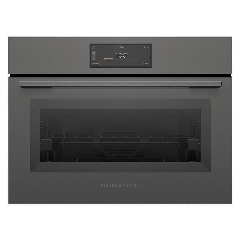 Fisher & Paykel 60cm Minimal Compact Combi-Steam Oven - Grey Glass (Series 11)
